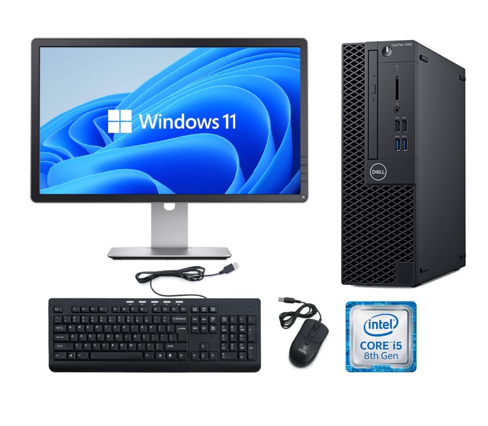 Dell Optiplex 3060 SFF Intel Core i5-8500 16GB RAM 256GB SSD DVD-RW Windows 11 Professional (64 bit) + 22